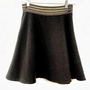 Sandro Paris Flared Mini Black Skirt Size 1